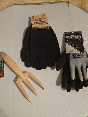 Boss Tactile Barrier Dual-Layer Work Gloves - Black/Gray